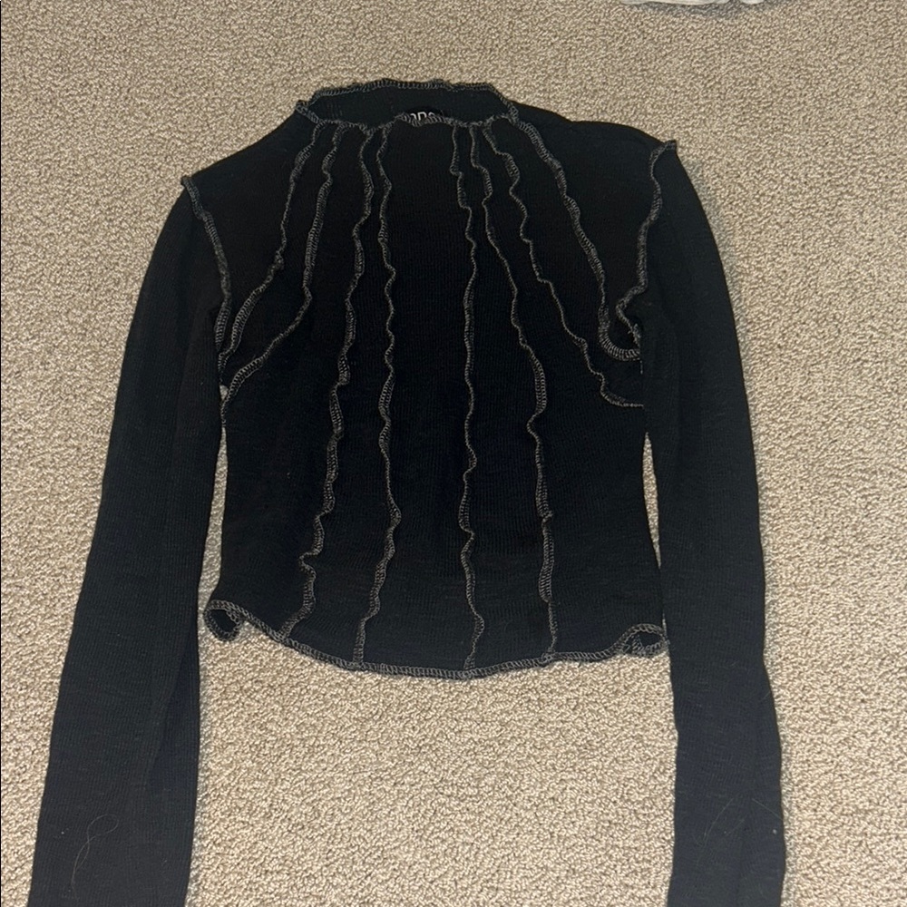 Urban Outfitters Black Long Sleeve Top